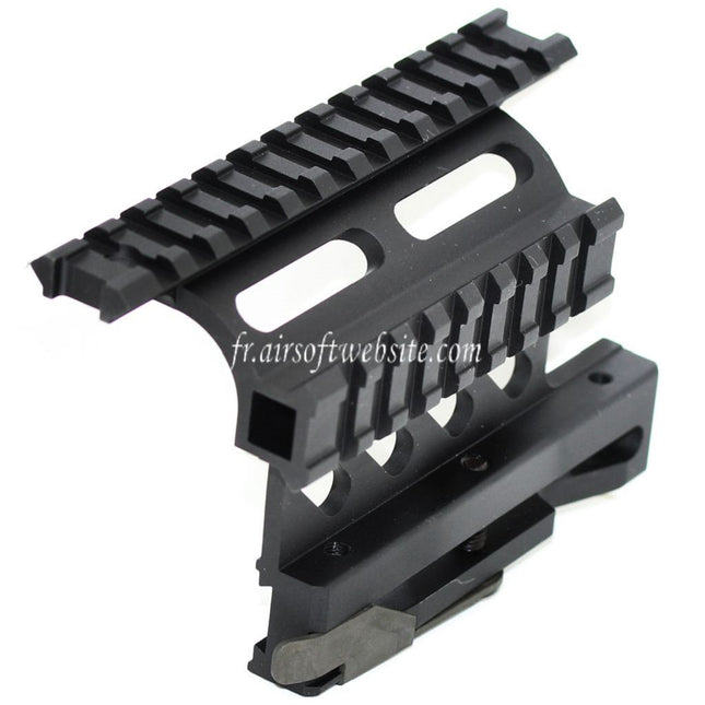 Airsoft Website 20mm Picatinny Rail QD Side Lunette Montage Convient pour AK Série AEG Fusil Noir