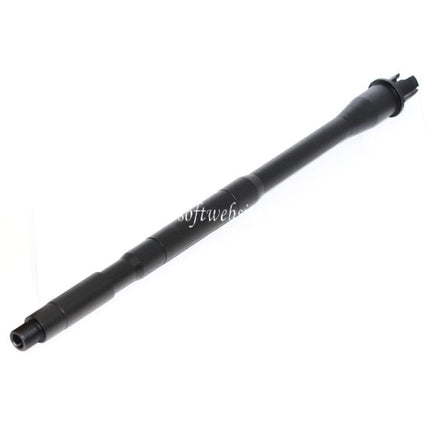 E&C 15 Pouces Aluminum CQB Canon Extérieur Extension Tube -14mm CCW sens antihoraire Convient pour M4 M16 Série AEG Fusil Airsoft Noir