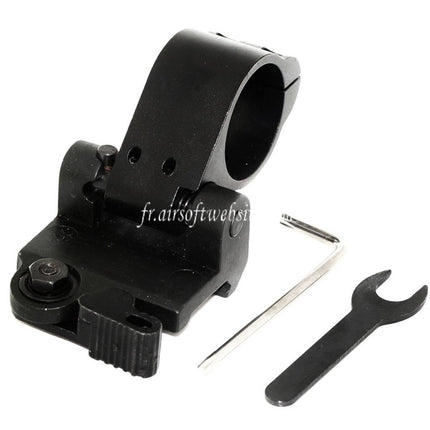 Airsoft Website 30mm Tactical Flip to Side QD FTS Mount Fits 20mm Rail System Black