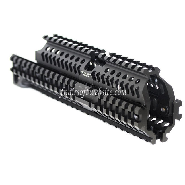 Airsoft Website 260mm CNC Aluminum Zen Style Rail de Garde-Main Convient pour GHK LCT Tokyo Marui E&L CYMA AK Série AEG Fusil Noir