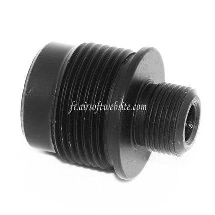Airsoft Website Silencer Compensator Adapter Fits Tokyo Marui WELL L96 (14mm CW Clockwise To CCW Counter-Clockwise) Sniper Rifle Series