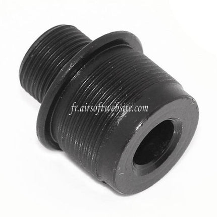 Airsoft Website Canon Silencieux Compensateur Adaptateur Convient pour Tokyo Marui VSR-10 / WELL MB03 (14mm CW sens horaire To CCW sens antihoraire) Série Sniper Fusil