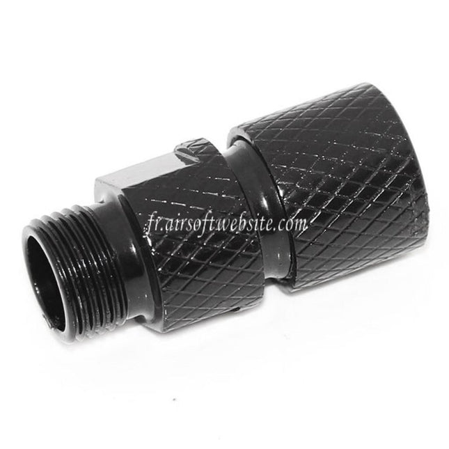 Airsoft Website Canon Silencieux Compensateur Adaptateur (-12mm CCW sens antihoraire To -14mm CCW sens antihoraire) avec Wrench Convient pour Tokyo Marui G17 Série Pistolet
