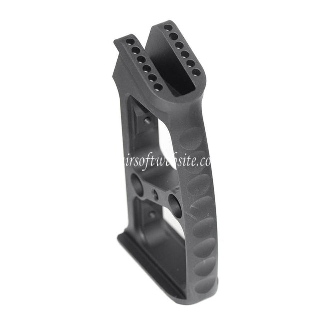 5KU Aluminum Pistolet Poignée (Ball / Edge / Knurly) Convient pour M4 M16 Série GBB Fusil Airsoft Noir