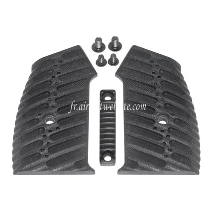 5KU Aluminum Pistolet Poignée Couvre Convient pour M4 M16 Série GBB Fusil Airsoft Noir