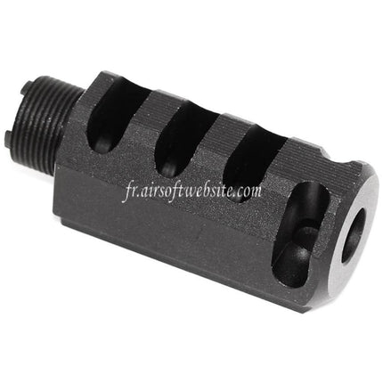 DOUBLE BELL 60mm/48mm Rallongé Kit Compensateur Convient pour DOUBLE BELL Tokyo Marui 1911 GBB Pistolet Airsoft Noir