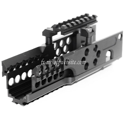Airsoft Website 206mm CNC Aluminum RIS RAS Rail de Garde-Main Convient pour A&K PKM AEG Fusil Noir