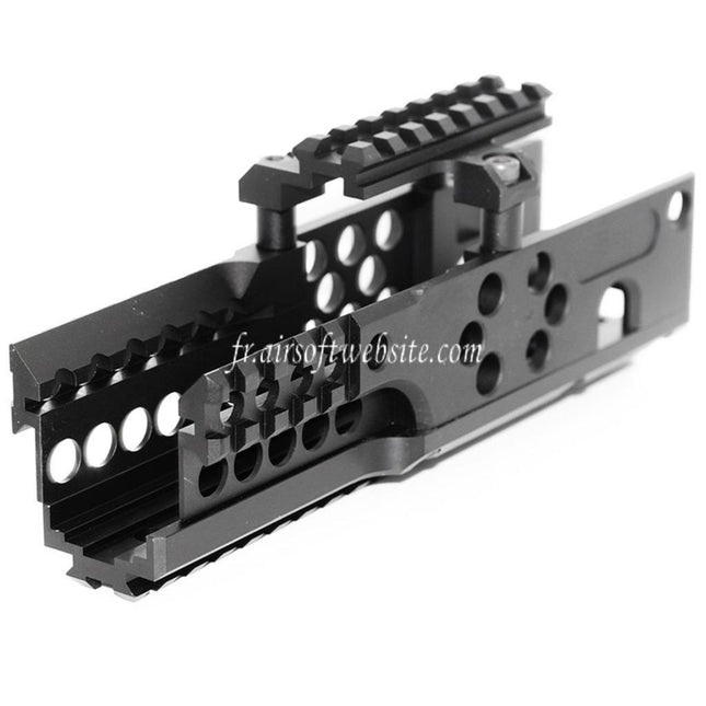 Airsoft Website 206mm CNC Aluminum RIS RAS Rail de Garde-Main Convient pour A&K PKM AEG Fusil Noir