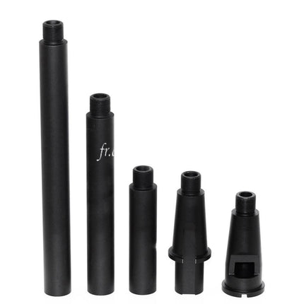 Airsoft-Website Aluminium M4A1 4-Segment Metall Außenlauf -14mm CCW Linksgewinde Passend für M4 M16 Serie AEG (18.125 Zoll) GBBR (17.25 Zoll) Gewehr