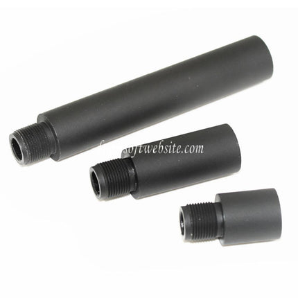 APS 3-teilig 21mm/41mm/97mm 159mm Aluminium CQB Extended Outer Barrel Extension Tube Passend für alle -14mm CCW Gewehr Airsoft
