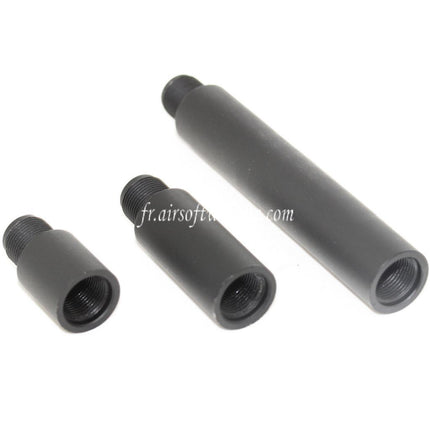 APS 3-teilig 21mm/41mm/97mm 159mm Aluminium CQB Extended Outer Barrel Extension Tube Passend für alle -14mm CCW Gewehr Airsoft