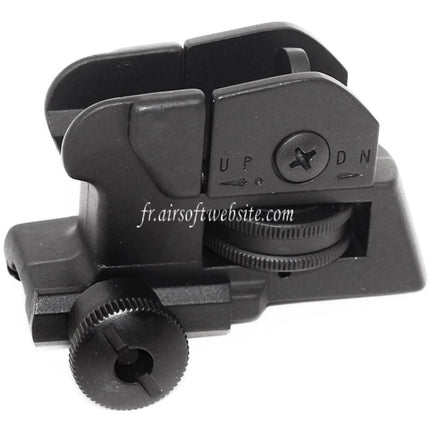 E&C QD Design Tactical CQB Dual Apertures Hausse Convient pour 20mm Rail System