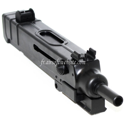 Airsoft Website Haut Boîtier Frame avec Canon Extérieur et 4 Slots Rail Convient pour WELL R2 Jing Gong JG Tokyo Marui VZ61 Scorpion AEP AEG Fusil