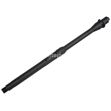 5KU 14.5 Aluminium Außenlauf -14mm CCW Linksgewinde Passend für M4 M16 Serie AEG Airsoft Gewehre Schwarz