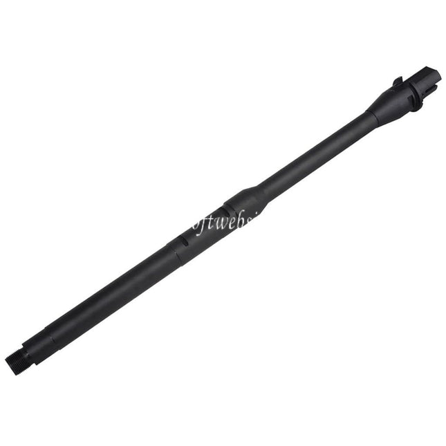 5KU 14.5 Aluminium Canon Extérieur -14mm CCW sens antihoraire Filetage Convient pour M4 M16 Série AEG Fusils Airsoft Noir