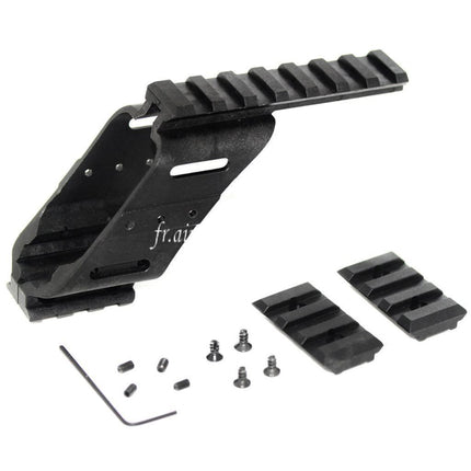 Airsoft Website 20mm Weaver Rail Lunette Montage Base Convient pour WE KSC Tanaka Tokyo Marui G17 G18C Série Pistolet Noir