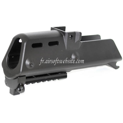 Golden Eagle Polymer Handguard Set mit 20mm Unterer Schiene Passend für Jing Gong JG Golden Eagle G36C Serie AEG Airsoft Gewehr Schwarz