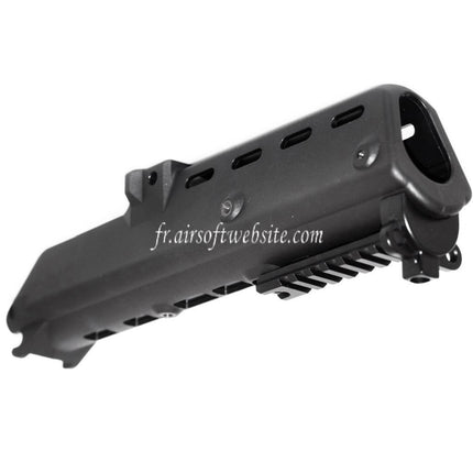 Golden Eagle Polymer 280mm Handguard with 20mm Bottom Rail Fits Golden Eagle Jing Gong JG G36 Series AEG Airsoft Rifle Black