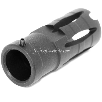 Golden Eagle 58mm G36 Frein de Bouche Cache-Flamme Convient pour -14mm CCW sens antihoraire Canon Fusil Airsoft Noir