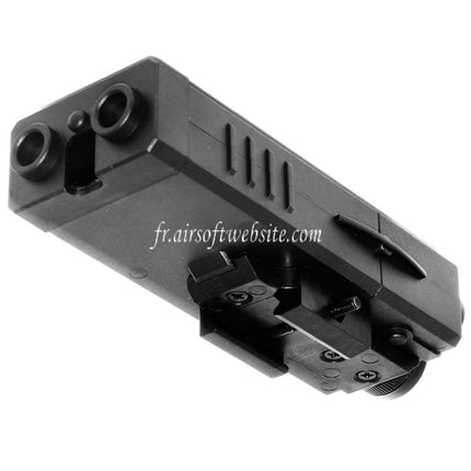 Golden Eagle QD 20mm Standard Rail Montage PEQ Style Batterie Boîte Noir