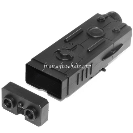 Golden Eagle QD 20mm Standard Rail Montage PEQ Style Batterie Boîte Noir