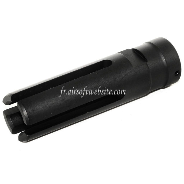 Golden Eagle 80mm 4-Prong G36 Frein de Bouche Cache-Flamme Convient pour -14mm CCW sens antihoraire Canon Fusil Airsoft Noir