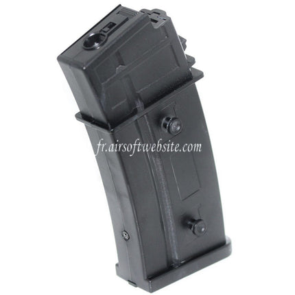 BATTLEAXE 430 BBs Hi-Cap Flash Magazin Passend für G36 Serie AEG Airsoft Gewehr Schwarz