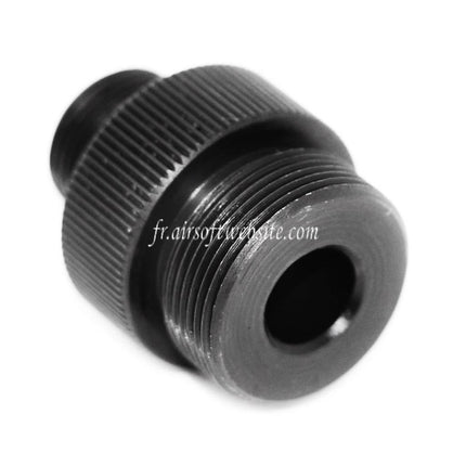 PPS Canon Silencieux Compensateur Adaptateur +20mm CW / -14mm CCW Filetage Convient pour MB08 MB10 Sniper Airsoft