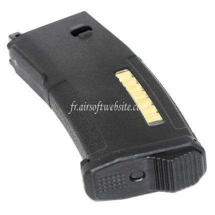 PTS 120 Kugeln EPM Mid-Cap Enhanced Polymer Magazin Passend für Systema PTW M4 M16 Serie Airsoft Gewehr Schwarz