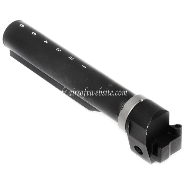5KU 6-Positions Crosse Buffer Tube Adaptateur Convient pour AK Convert to Use M4 Crosse Fusil Airsoft Noir