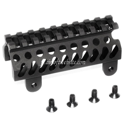 5KU Aluminum B19 Style 20mm Haut Rail de Garde-Main Convient pour AK-Série AEG GBB Fusil Airsoft Noir