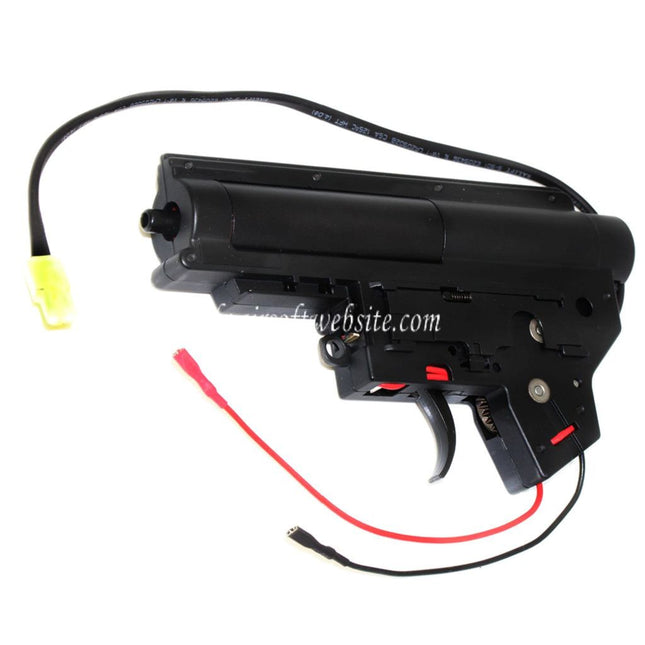 ARMY FORCE 8mm Roulement Changement Rapide QD V2 Complète Vitesse Boîte Version 2 Convient pour Tokyo Marui A&K M4 M16 Série AEG Fusils Airsoft Câblage arrière