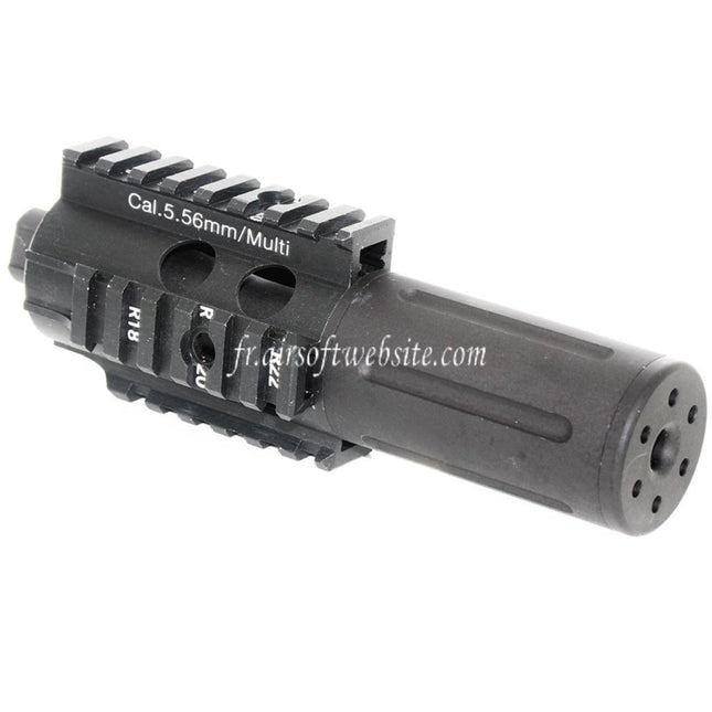 5KU Fighting Cat Avant Kit Rail de Garde-Main Convient pour M4 M16 Série AEG Fusil Airsoft Noir