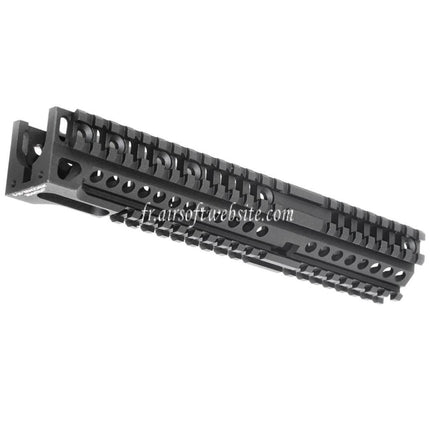 5KU CNC Aluminum 254mm B30 Style Long Bas Rail de Garde-Main Convient pour LCT GHK E&L Tokyo Marui AK Série AEG GBB Fusil Airsoft Noir