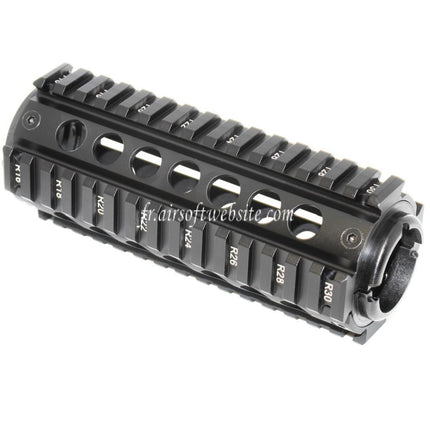 APS CNC 155mm RIS Rail de Garde-Main Convient pour M4 M16 Série AEG Fusil Airsoft Noir