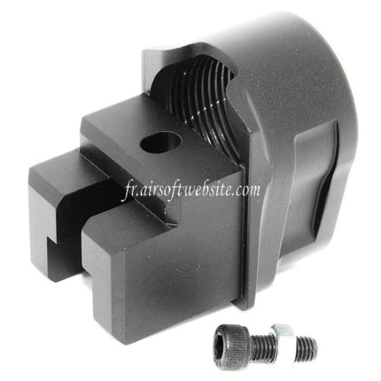 Airsoft Website Métal Crosse Adaptateur (Convert from AK à Use M4 Crosse) Noir