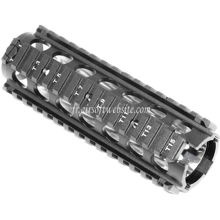 CYMA 170mm CNC Aluminum KAC Type M4A1 M4CQB RAS Rail de Garde-Main Convient pour CYMA E&C D-Boys G&P Classic Army KWA G&G Tokyo Marui M4 M16 Série AEG Fusil Airsoft Noir