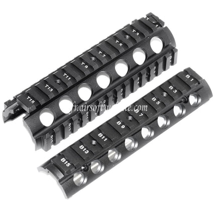 CYMA 170mm CNC Aluminum KAC Type M4A1 M4CQB RAS Rail de Garde-Main Convient pour CYMA E&C D-Boys G&P Classic Army KWA G&G Tokyo Marui M4 M16 Série AEG Fusil Airsoft Noir