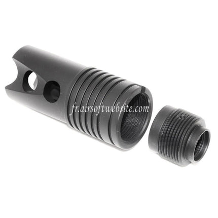 CYMA Strike Frein de Bouche Convient pour -14mm CCW sens antihoraire Canon Fusil Airsoft Noir