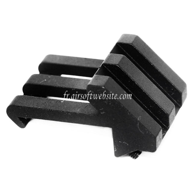APS PER Phantom 2-Slots Offset 45 Degré 20mm Picatinny Rail Montage Noir