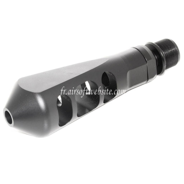 Airsoft Website 107mm Tanker Frein de Bouche Convient pour -14mm CCW sens antihoraire Canon Fusil