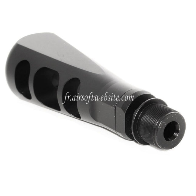 Airsoft Website 107mm Tanker Frein de Bouche Convient pour -14mm CCW sens antihoraire Canon Fusil