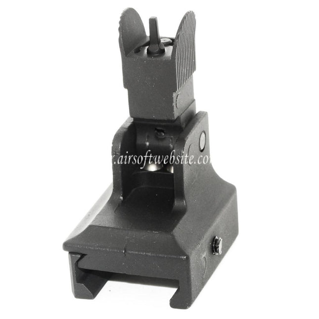 Airsoft Website Métal Rabattable Guidon Convient pour 20mm 1913 Picatinny Rail M4 M16 AEG Fusil