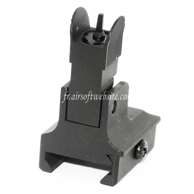 Airsoft Website Métal Rabattable Guidon Convient pour 20mm 1913 Picatinny Rail M4 M16 AEG Fusil