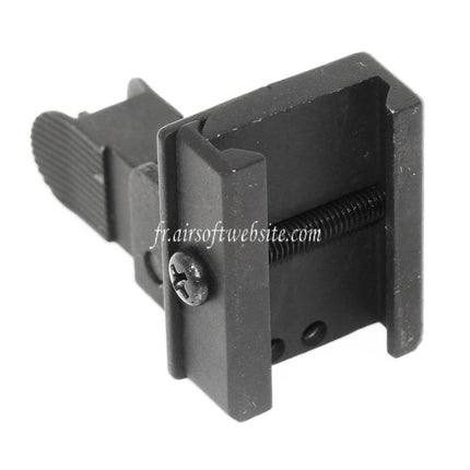 Airsoft Website Métal Rabattable Guidon Convient pour 20mm 1913 Picatinny Rail M4 M16 AEG Fusil