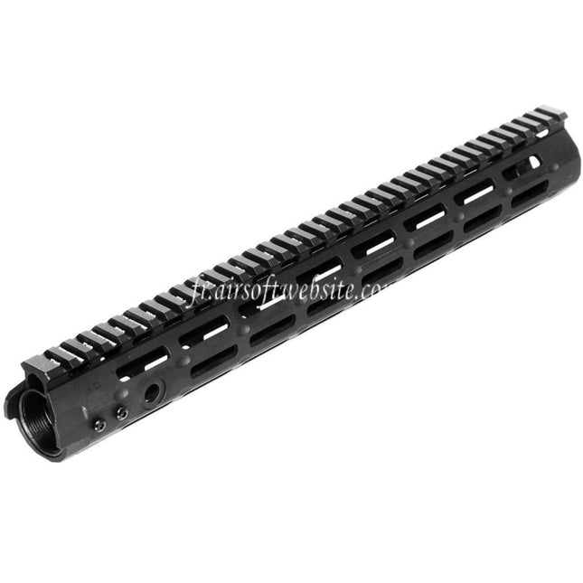 APS CNC 15 Pouces Evolution Tech 5.0 M-LOK Rail de Garde-Main Convient pour APS CYMA G&P JG Tokyo Marui M4 M16 Série AEG Fusil Airsoft Noir