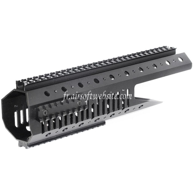 CYMA CNC Aluminum 326mm Rail de Garde-Main Convient pour CYMA Tokyo Marui M14 Série AEG Fusil Airsoft Noir