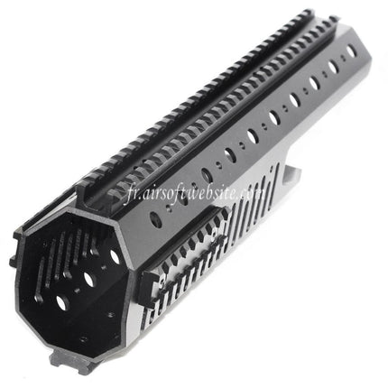 CYMA CNC Aluminum 326mm Rail de Garde-Main Convient pour CYMA Tokyo Marui M14 Série AEG Fusil Airsoft Noir