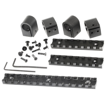 CYMA CNC Aluminum 326mm Rail de Garde-Main Convient pour CYMA Tokyo Marui M14 Série AEG Fusil Airsoft Noir