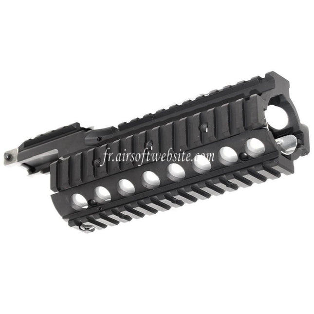 CYMA CNC Aluminum 210mm RAS Rail de Garde-Main avec Rail Cover Convient pour Tokyo Marui M4 M16 Série AEG / WA M4 M16 Série GBB Fusil Airsoft Noir